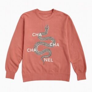 LA/TC “CHA CHA CHANEL” Snake Graphic Sweatshirt